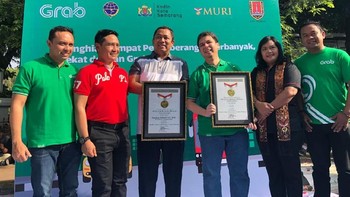 Pada kesempatan yang sama, Keluarga Besar Bikers Semarang (KBBS) dan Keluarga Besar Grab Bike (KBGB) juga melakukan deklarasi komitmen bersama untuk senantiasa tertib berlalu lintas. Istimewa.