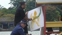 Keren, Pameran Lukisan Terapung Digelar di Garut