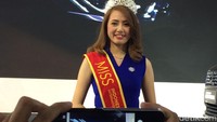 Miss Motor Show 2018 diraih oleh Novita Sari usher dari Suzuki. Foto: Khairul Imam Ghozali