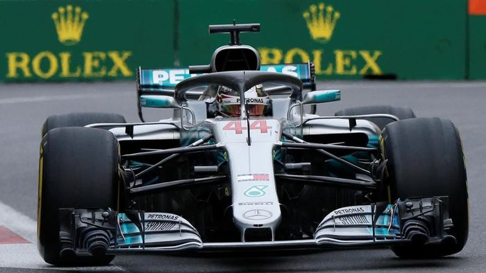 Lewis Hamilton menangi GP Azerbaijan 2018 (David Mdzinarishvili/REUTERS) Lewis Hamilton menangi GP Azerbaijan 2018 (David Mdzinarishvili/REUTERS)