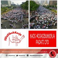 Ramai #2019GantiPresiden vs #DiaSibukKerja di CFD