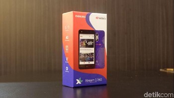 Xtream 1 Pro menjadi ponsel ketiga buah kolaborasi Evercoss dengan operator XL Axiata. (Foto: detikINET/Adi Fida Rahman)