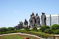 Alun-alun Genghis Khan di Perbatasan China-Mongolia