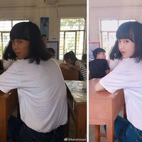 Dengan keahlian Photoshop itu, Kanahoooo mengingatkan agar orang jangan langsung percaya wajah cantik atau tampan dari foto profil saja. Jika kamu ingin tahu tentang seseorang, kamu harus lihat dia di dunia nyata, katanya. Foto: Dok. Kanahoooo