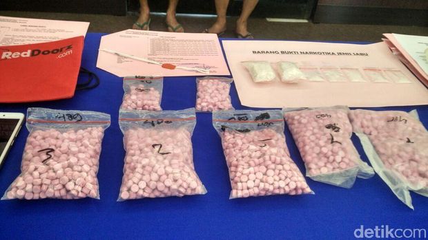 Barang bukti narkoba yang disita polisi