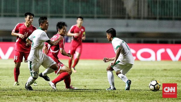 Timnas Indonesia gagal memanfaatkan peluang mencetak gol di laga lawan Korea Utara.