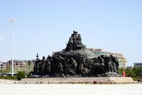 Alun-alun Genghis Khan di Perbatasan China-Mongolia