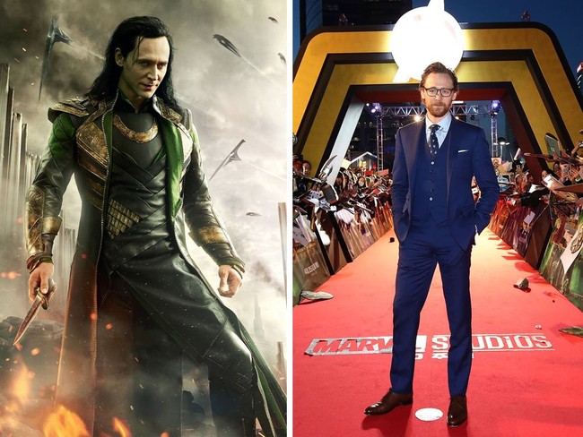 Gaya Loki dan Tom Hiddleston tentu bertolak belakang. Biasa tampil kekinian dengan gaya dapper, Tom lalu menjelma dengan kostum kehijauan bergaya gothic. (Foto: Getty Images) 