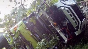 Sopir Truk Kontainer Yang Kecelakaan Di Tol Belmera