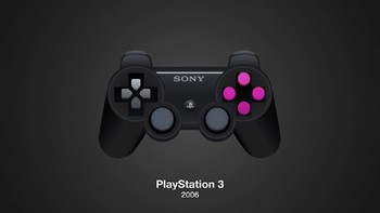 Kalo yang ini adalah kontroler bawaan PlayStation 3. Skema tombolnya tak jauh berbeda dengan PlayStation 2, tapi terasa beda di tombol R2 dan L2, serta terasa solid. Foto: Istimewa