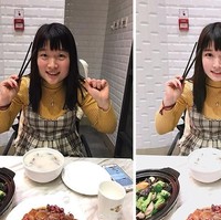 Seorang ahli Photoshop dengan akun bernama Kanahoo memberi foto sebelum dan sesudah edit Photoshop. Lihat bedanya, bikin terkejut kan? Foto: Dok. Kanahoooo