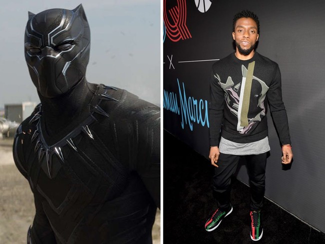 Saat menanggalkan kostum ketat Black Panther, Chadwick Boseman nyaman dengan busana bergaya urban. Sneakers kekinian dan busana ala streetstyle menjadi kunci gaya Chadwick. (Foto: Getty Images)