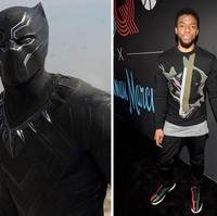 Saat menanggalkan kostum ketat Black Panther, Chadwick Boseman nyaman dengan busana bergaya urban. Sneakers kekinian dan busana ala streetstyle menjadi kunci gaya Chadwick. (Foto: Getty Images)