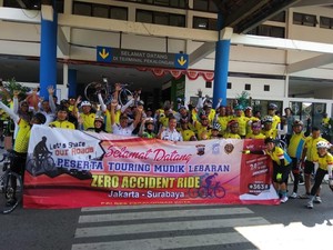 Touring Sepeda Mudik Kemenhub Start dari Brebes Menuju Kendal