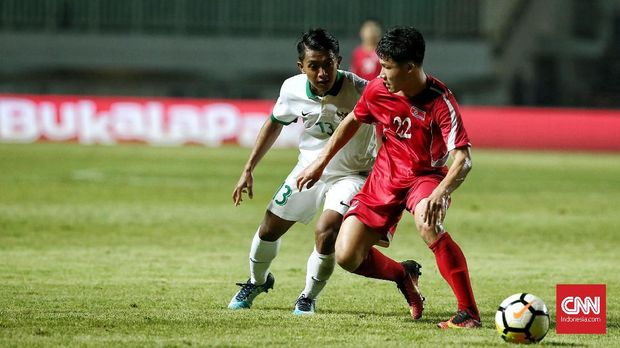 Timnas Indonesia bermain imbang tanpa gol lawan Korea Utara.