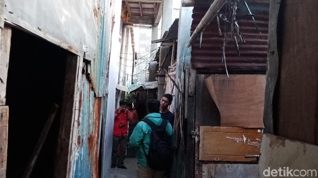 Rumah yang dihuni almarhum Rizki dan keluarganya
