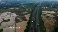Tol Tangerang - Merak juga tidak kalah dengan tol yang ke arah Jawa bagian timur. Hamparan sawahnya memperlihatkan pemandangan indah. Pool/PU.