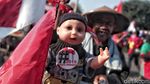 Atribut Unik May Day Jakarta
