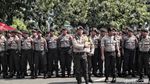 Aksi Polisi Jaga Demo Buruh