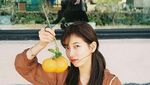 Duh! Cantiknya Suzy Bae Saat Makan Waffle Sampai Pose Bareng Jeruk