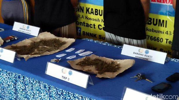 Barang bukti yang disita polisi