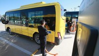 China merupakan salah satu negara yang telah menggunakan bus elektrik sebagai transportasi umum. Istimewa/VCG.