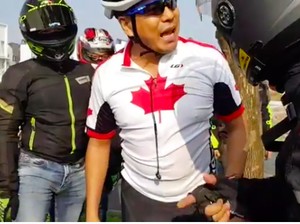 Viral, Adu Mulut Pemotor Sport dan Pesepeda Dipicu karena Bambu