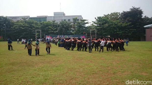 Apel kebangsaan pemuda pelajar Indonesia di Cibubur, Rabu (2/5/2018)
