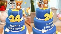 Nah kalau ini kue ulang tahun saat Suzy menginjak usia 24 tahun nih. Unik dan besar banget ya kuenya. Foto: Instagram @baesuzy.sz