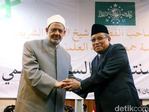 Suasana Hangat di Pertemuan Ketum PBNU dan Imam Besar Al-Azhar