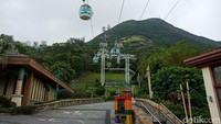 Traveler bisa menikmati pemandangan cantik di sekitar Ocean Park dari ketinggian (Kanavino/detikTravel)