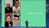 Mark Zuckerberg saat mengumumkan fitur WhatsApp