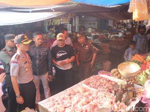 Jelang Lebaran, Polisi di Garut dan Tasik Sidak Pasar