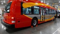 Salah satu bus elektronik yang sudah beroperasi di Amerika Serikat. Istimewa/Kyle Field.
