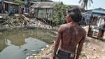 Potret Pemukiman Kumuh di Pinggir Waduk Pluit