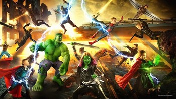 15 bocah kemudian disulap jadi pahlawan Avengers. Foto: Josh Rossi/Petapixel