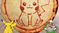 Simple tapi keren, kalimat ini rasanya pas mendeskripsikan pizza pikachu buatan Matteo. Foto: Instagram masapizzart