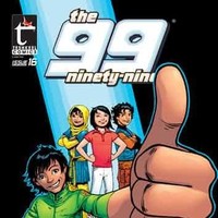 The 99 dibuat oleh tokoh muslim bernama Naif Al-Mutawa dan dipublikasikan oleh Teshkeel Comics. Ada 99 karakter dari berbagai negara yang disuguhkan komik ini, masing-masing memiliki kekuatan super.  Foto: Istimewa