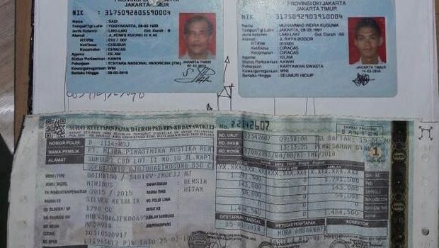 Barang bukti yang disita polisi.