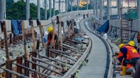 Sedangkan untuk progres pembangunan, fisik pra sarana MRT Jakarta saat ini telah mencapai 93%. Istimewa/Instagram/@williamsabandar.