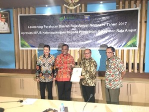 10.000 Pekerja di Raja Ampat Jadi Peserta BPJS Ketenagakerjaan