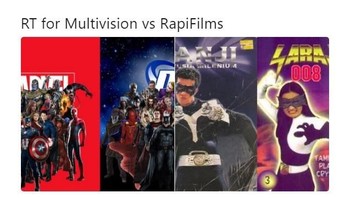 Persaingan Marvel dan DC disamakan dengan Multivision dan Rapi Films yang dulu memproduksi Panji Manusia Milenium dan Saras 008. (Foto: Twitter)