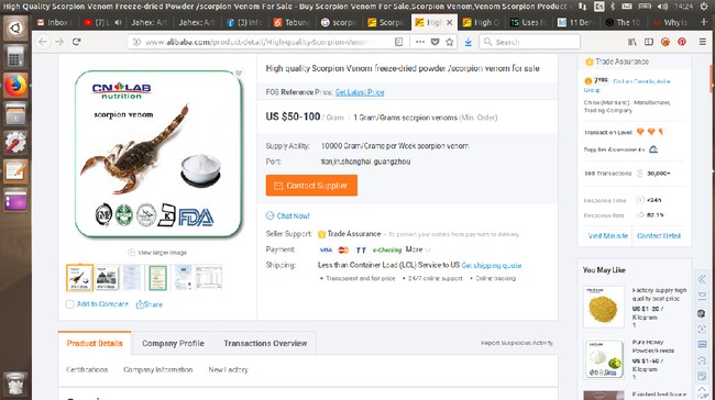 Fakta Racun Kalajengking, Racun Termahal di Dunia