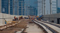 Praktis sisa pekerjaan pembangunan fisik MRT Jakarta tinggal menyisakan sekitar 7% lagi menuju pengoperasian kereta di Maret 2019. Istimewa/Instagram/@williamsabandar.