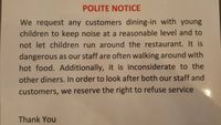 Diberi Imbauan Soal Anak, Keluarga Ini Tersinggung dan Tinggalkan Restoran