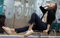 Luna Maya di kantor detikcom