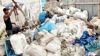 Bagi mereka memulung adalah mata pencaharian alternatif selain mencari ikan.