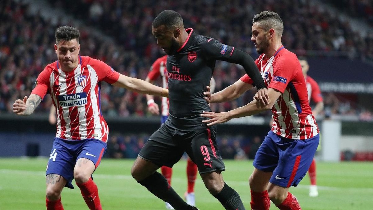 Atletico Madrid saat melawan Arsenal. (Foto: Susana Vera/Reuters)