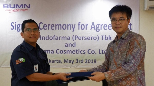 Indofarma Gandeng Pharma Cosmetics dari Korsel