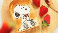 Karakter Snoopy yang menggemaskan ini sangat menggugah selera. Makin enak dinikmati bersama dengan secangkir teh hangat atau susu cokelat. Foto: Instagram @songsweetsong
